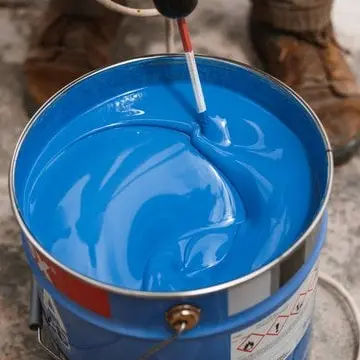 blue paint